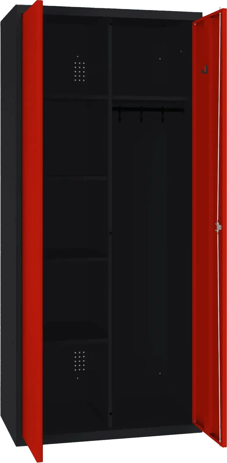 Inventāra skapis ar pakaramo 1800x800x500 mm - Ergostock.lv