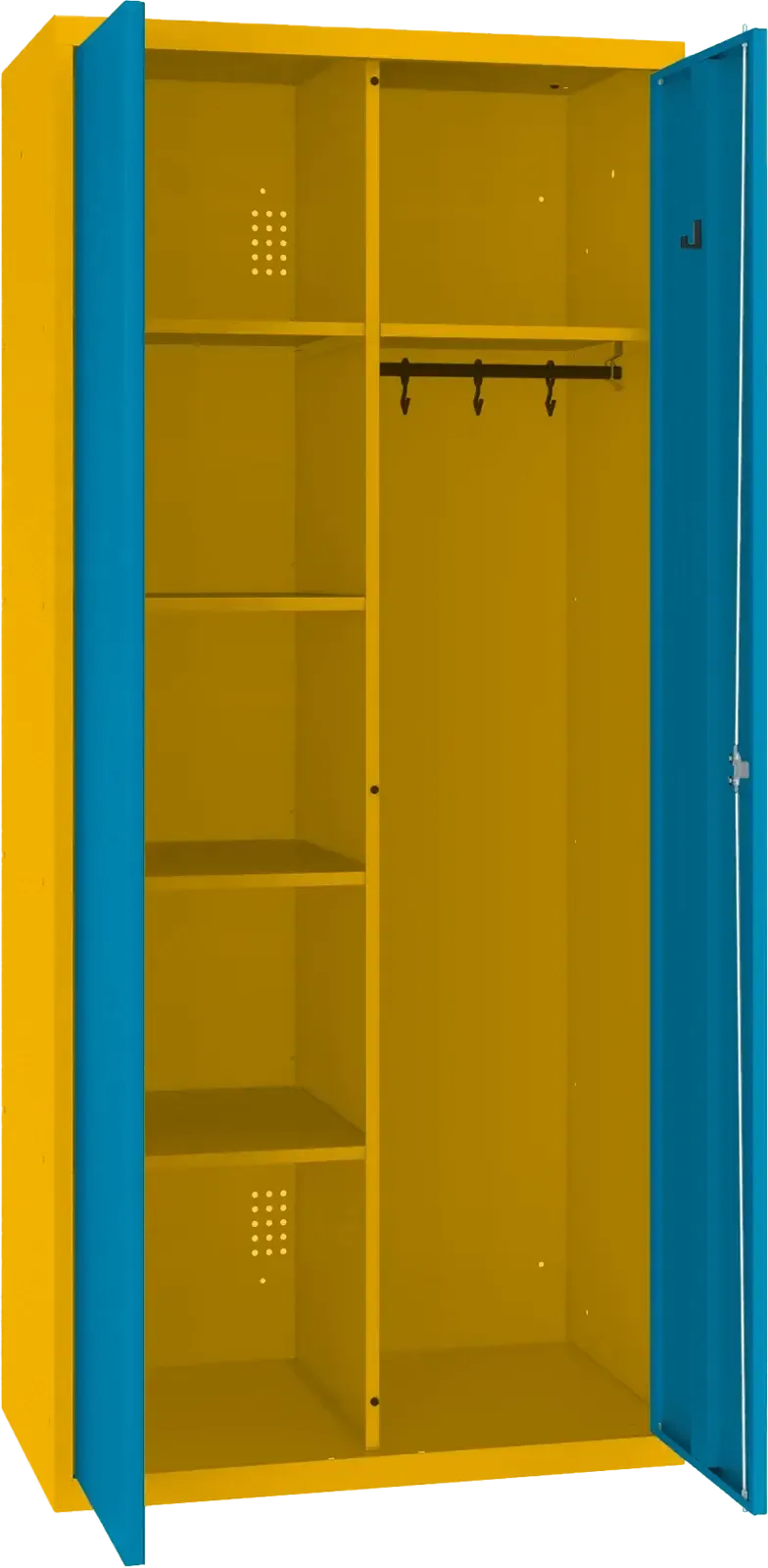 Inventāra skapis ar pakaramo 1800x800x500 mm - Ergostock.lv