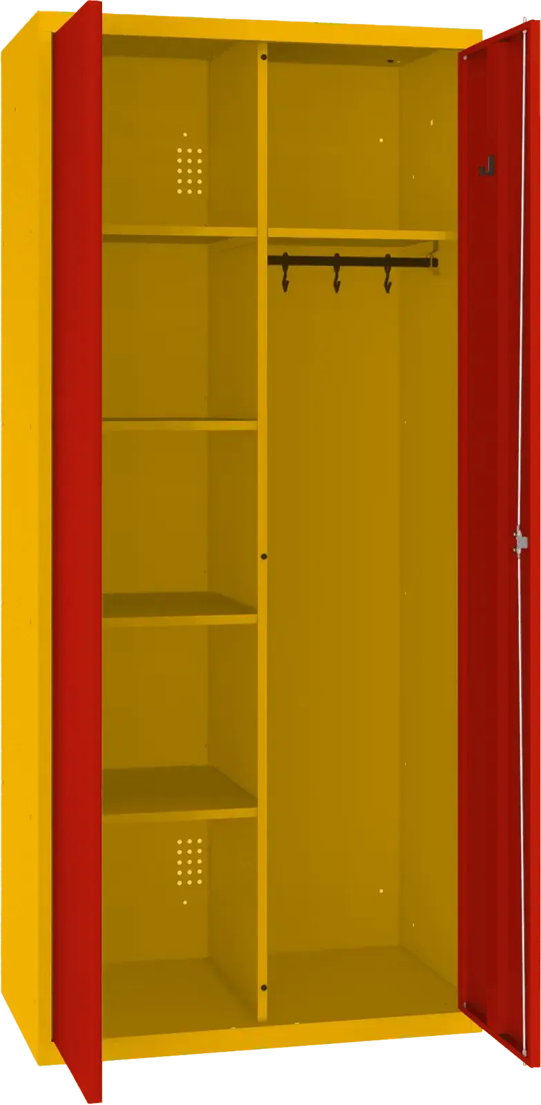 Inventāra skapis ar pakaramo 1800x800x500 mm - Ergostock.lv