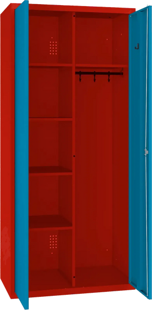 Inventāra skapis ar pakaramo 1800x800x500 mm - Ergostock.lv