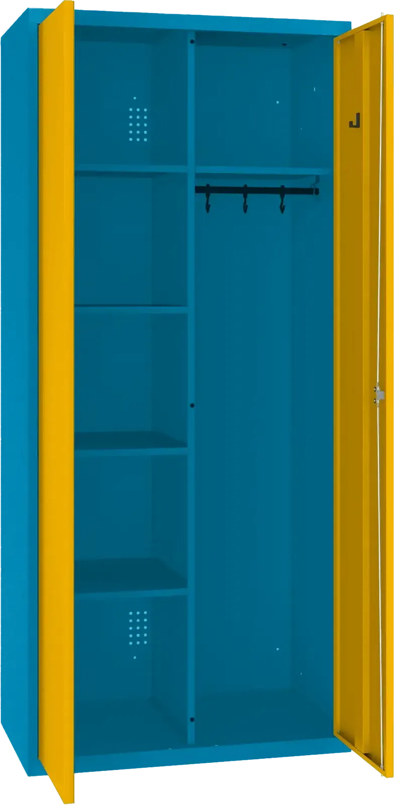 Inventāra skapis ar pakaramo 1800x800x500 mm - Ergostock.lv