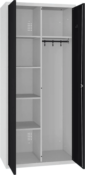 Inventāra skapis ar pakaramo 1800x800x500 mm - Ergostock.lv