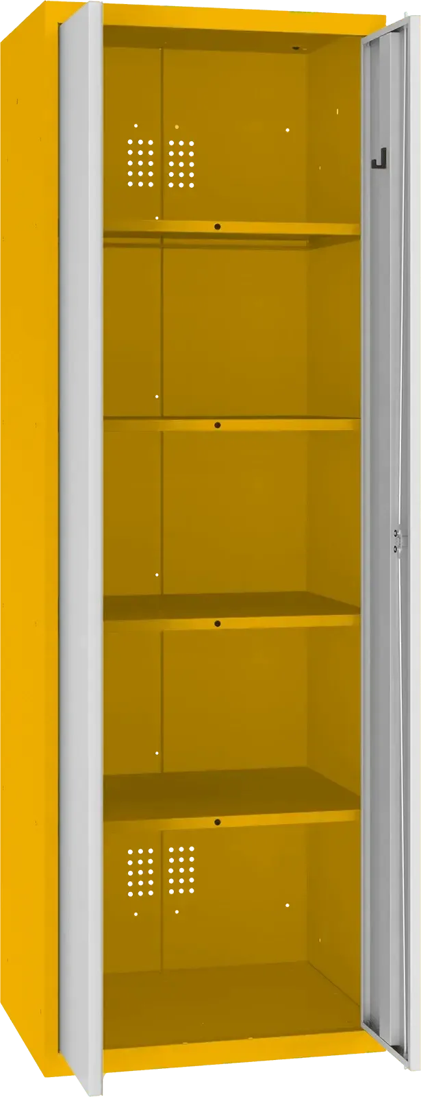 Inventāra skapis Classic 1800x600x500 mm – dzeltens / gaiši pelēks