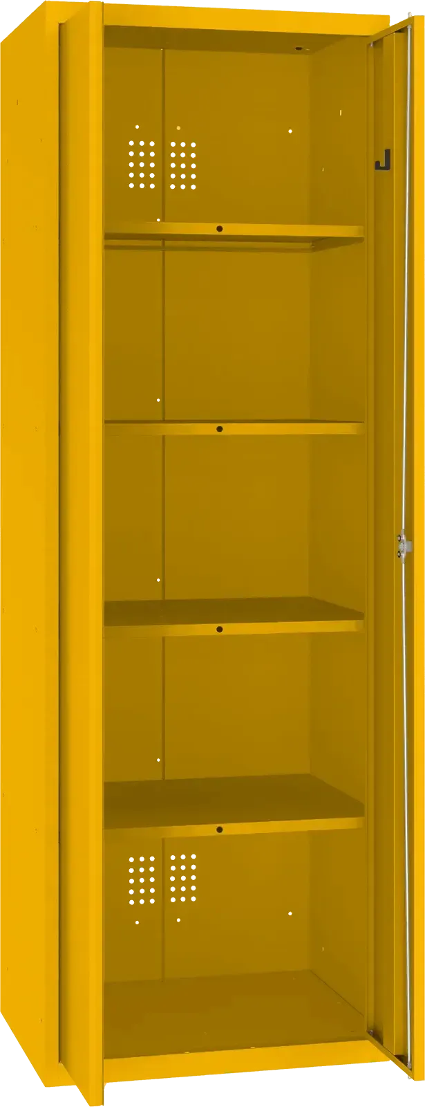 Inventāra skapis Classic 1800x600x500 mm – dzeltens / dzeltens