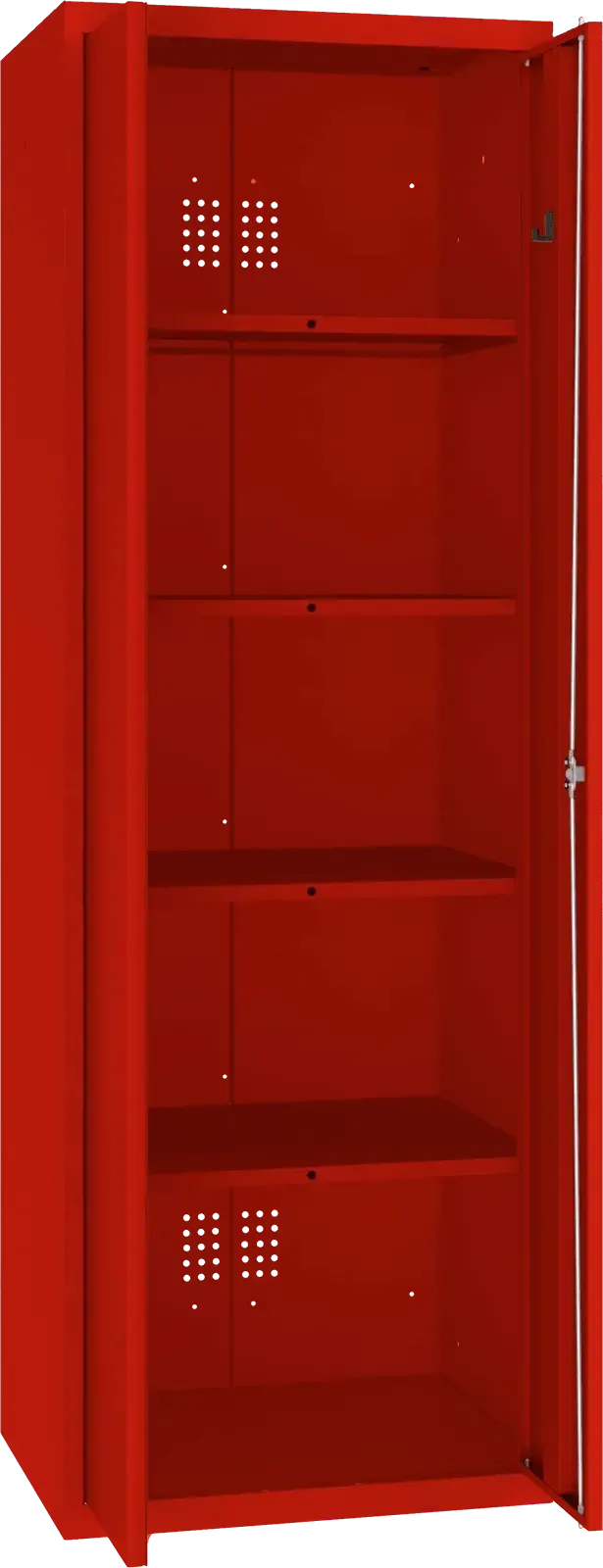 Inventāra skapis Classic 1800x600x500 mm – sarkans / sarkans