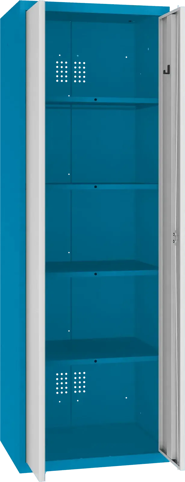 Inventāra skapis Classic 1800x600x500 mm – zils / gaiši pelēks