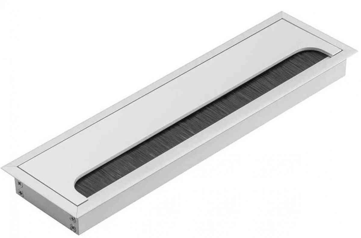 Kabeļu kanāls MERIDA, 80x280 mm – sudraba