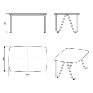 Kafijas galdiņš CLIP CLTB, BEJOT:, konfigurējams - Ergostock.lv