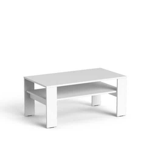 Kafijas galdiņš Mood, izmērs 100 x 55 cm, augstums 45 cm – Balta