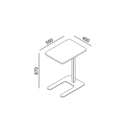 Kafijas galdiņš SIDE - Ergostock.lv