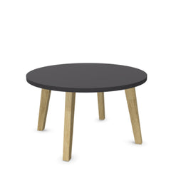 Kafijas galdiņš WOOD L LOW, diametrs 80 cm, augstums 46 cm, konfigurējams-Ergostock