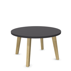 Kafijas galdiņš WOOD L LOW, diametrs 80 cm, augstums 46 cm, konfigurējams-Ergostock