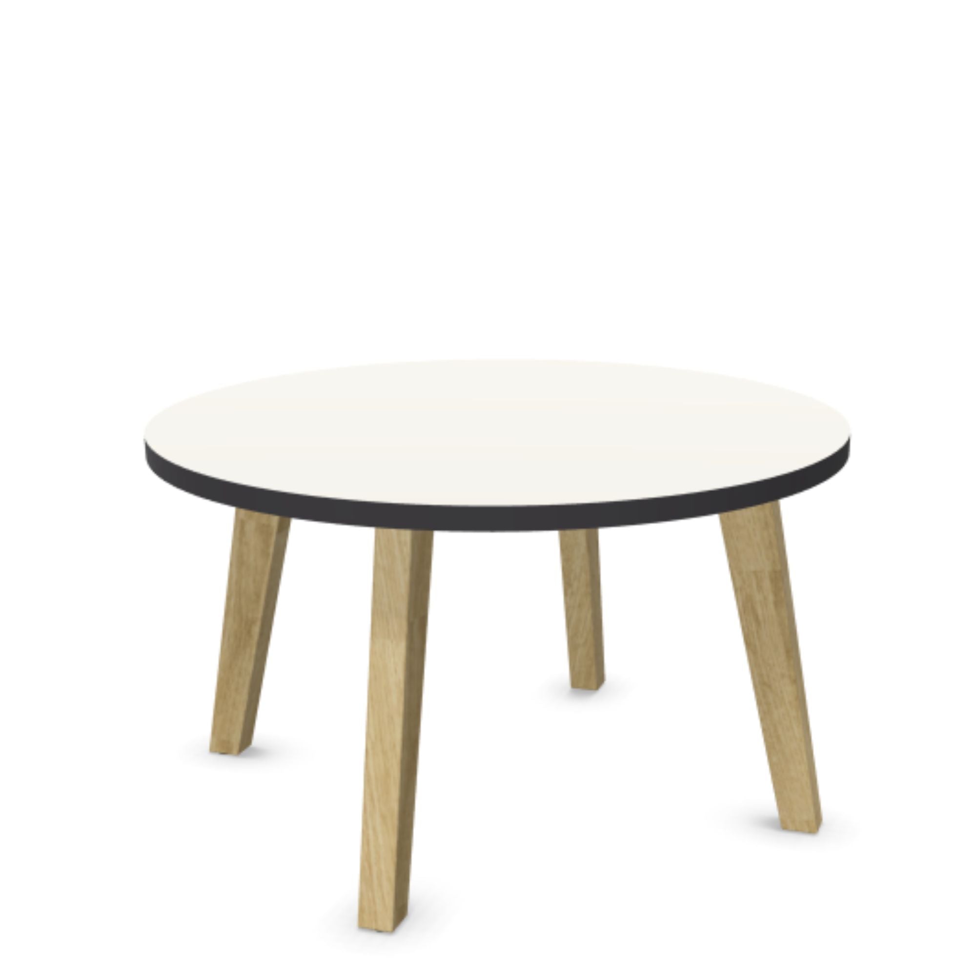 Kafijas galdiņš WOOD L LOW, diametrs 80 cm, augstums 46 cm, konfigurējams-Ergostock