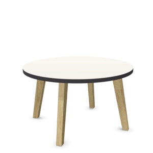 Kafijas galdiņš WOOD L LOW, diametrs 80 cm, augstums 46 cm, konfigurējams-Ergostock