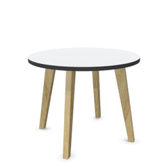 Kafijas galdiņš WOOD LARGE, diametrs 80 cm, augstums 63 cm, konfigurējams - Ergostock.lv