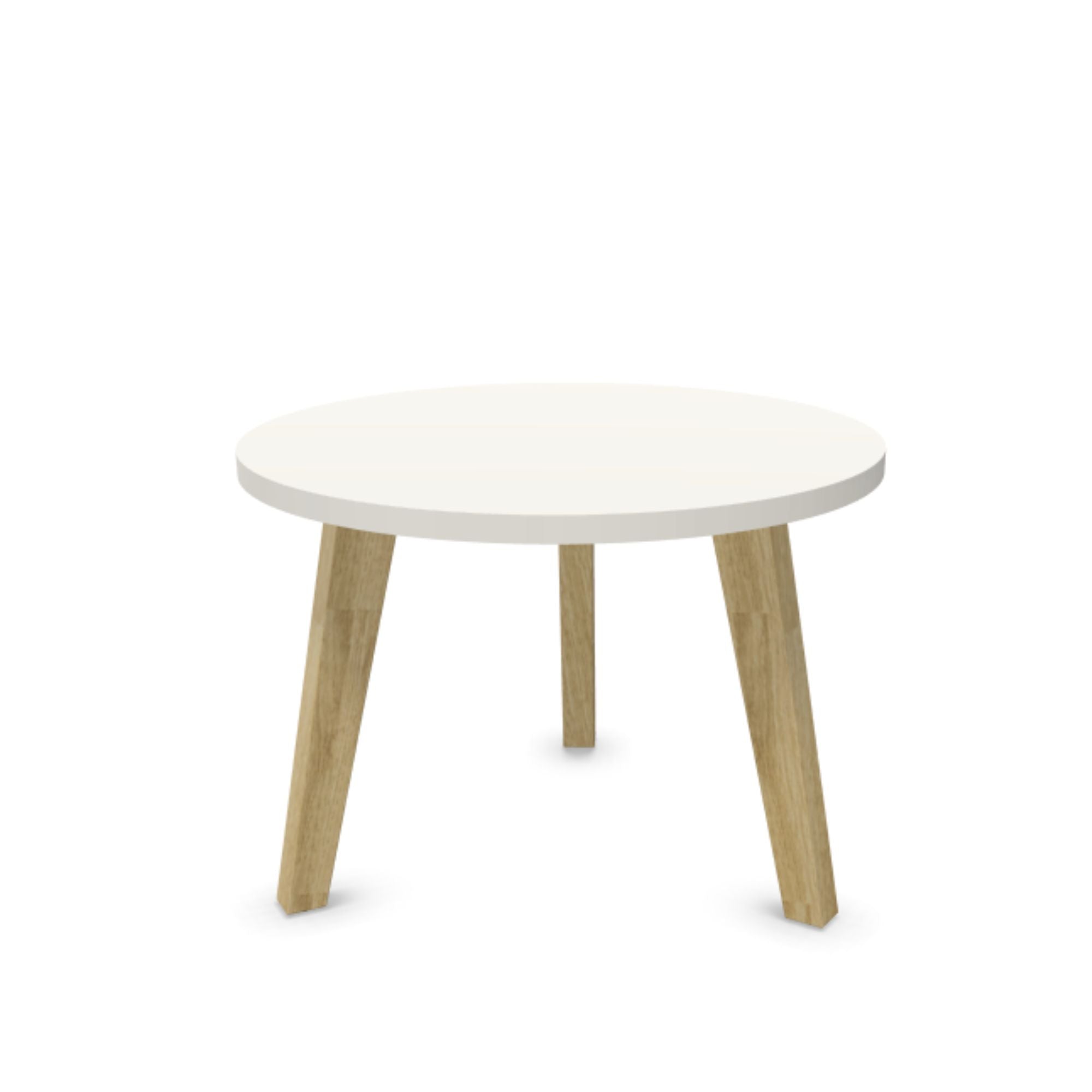 Kafijas galdiņš WOOD S LOW, diametrs 65 cm, augstums 46 cm, konfigurējams-Ergostock