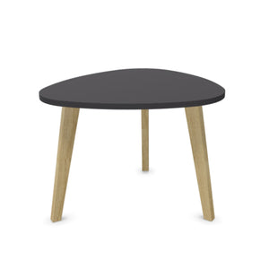 Kafijas galdiņš WOOD TRIANGLE, virsma 85 cm, augstums 63 cm, konfigurējams-Ergostock