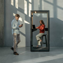 Klusuma kabīne Berlin Acoustics Focus Black, konfigurējama