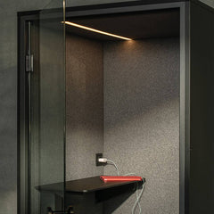 Klusuma kabīne Berlin Acoustics Focus Black, konfigurējama