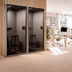 Klusuma kabīne Berlin Acoustics Focus White, konfigurējama