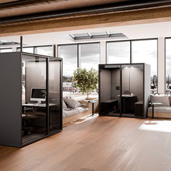 Klusuma kabīne Berlin Acoustics Meet Black, konfigurējama