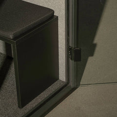 Klusuma kabīne Berlin Acoustics Meet Black, konfigurējama