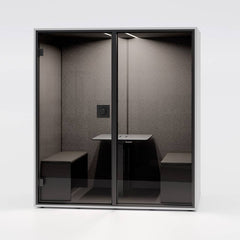 Klusuma kabīne Berlin Acoustics Meet White, konfigurējama