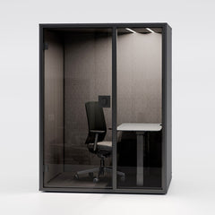 Klusuma kabīne Berlin Acoustics Mini Office Black, konfigurējama