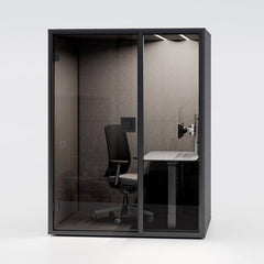 Klusuma kabīne Berlin Acoustics Mini Office Black, konfigurējama