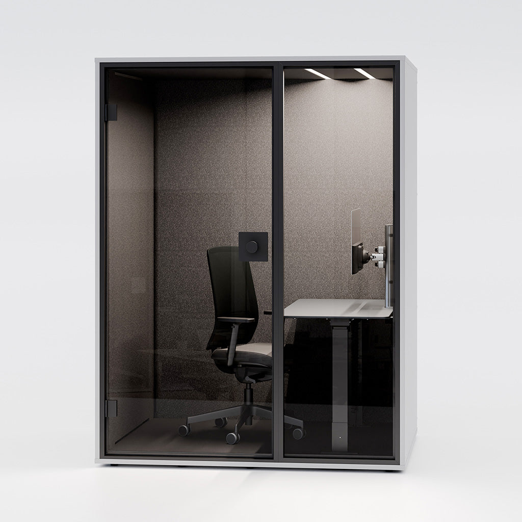 Klusuma kabīne Berlin Acoustics Mini Office White, konfigurējama