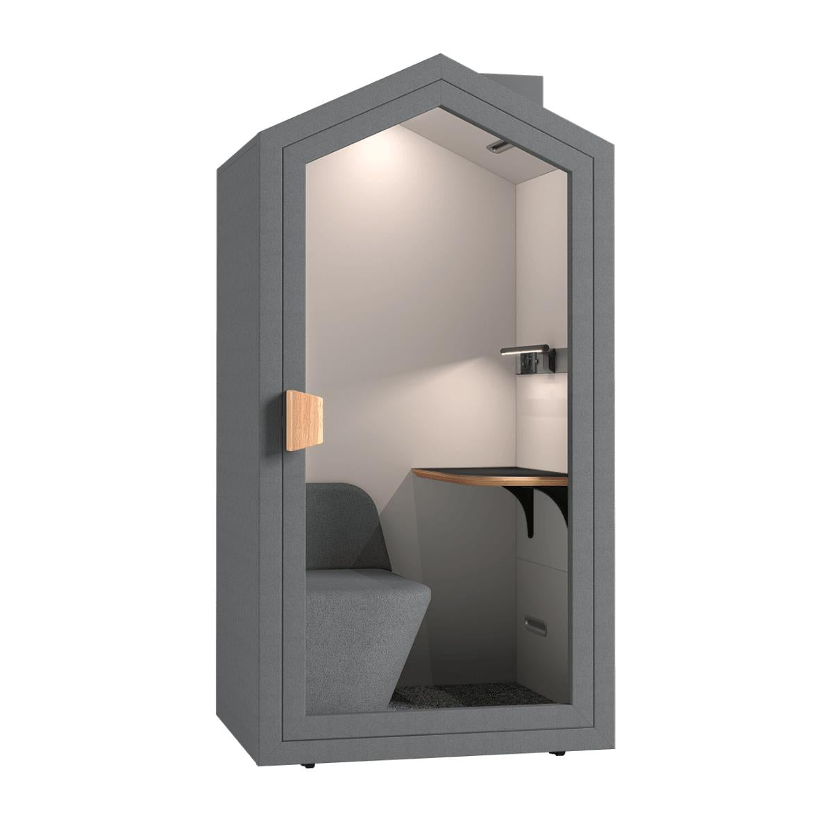 Klusuma kabīne Cottage POD – Tumši pelēka