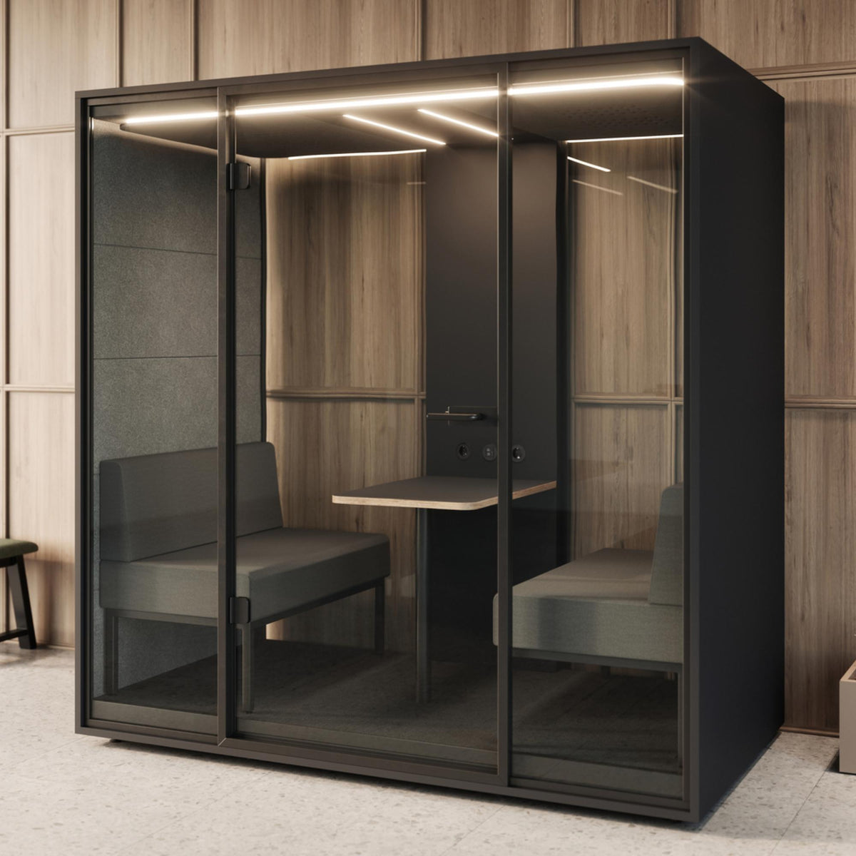 Klusuma kabīne SILENCE POD FOUR, konfigurējama - Ergostock.lv