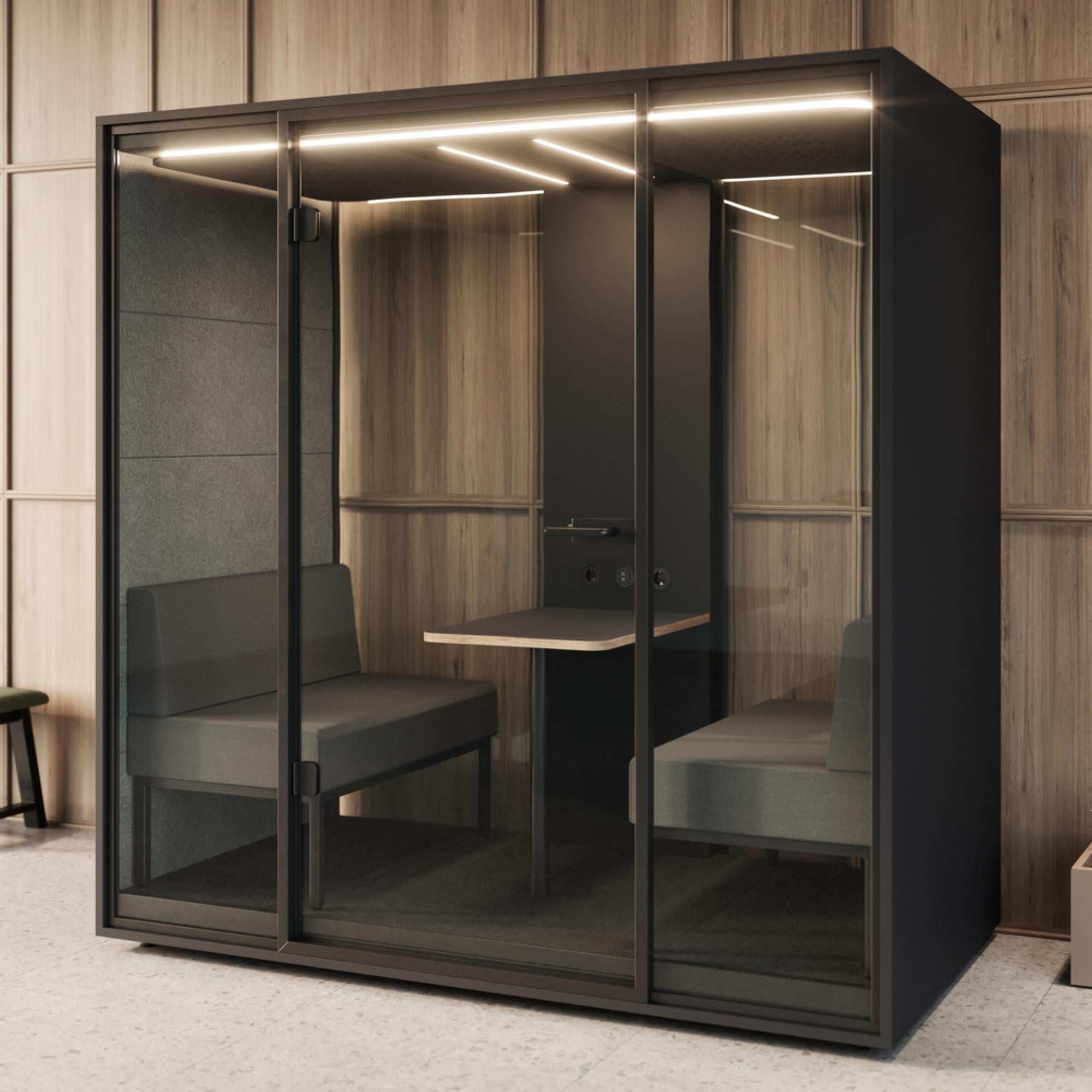 Klusuma kabīne SILENCE POD FOUR, konfigurējama - Ergostock.lv