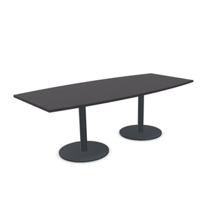 Konferenču galds ERGOSTOCK CHAT, 200 cm x 100 cm, laivas formas, konfigurējams-Ergostock