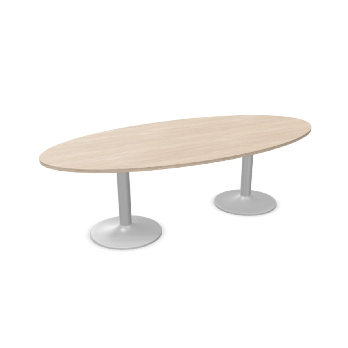 Konferenču galds ERGOSTOCK CHAT OVAL, 250 cm x 120 cm, konfigurējams-Ergostock