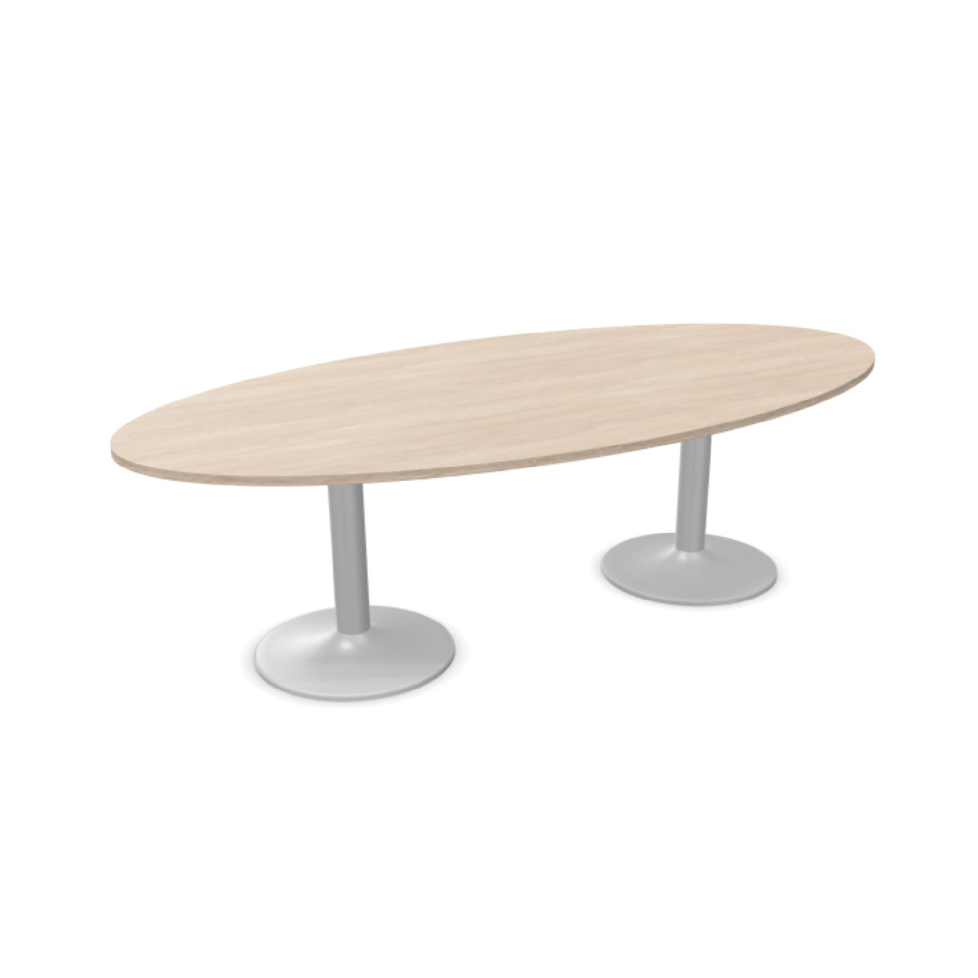 Konferenču galds ERGOSTOCK CHAT OVAL, 250 cm x 120 cm, konfigurējams-Ergostock