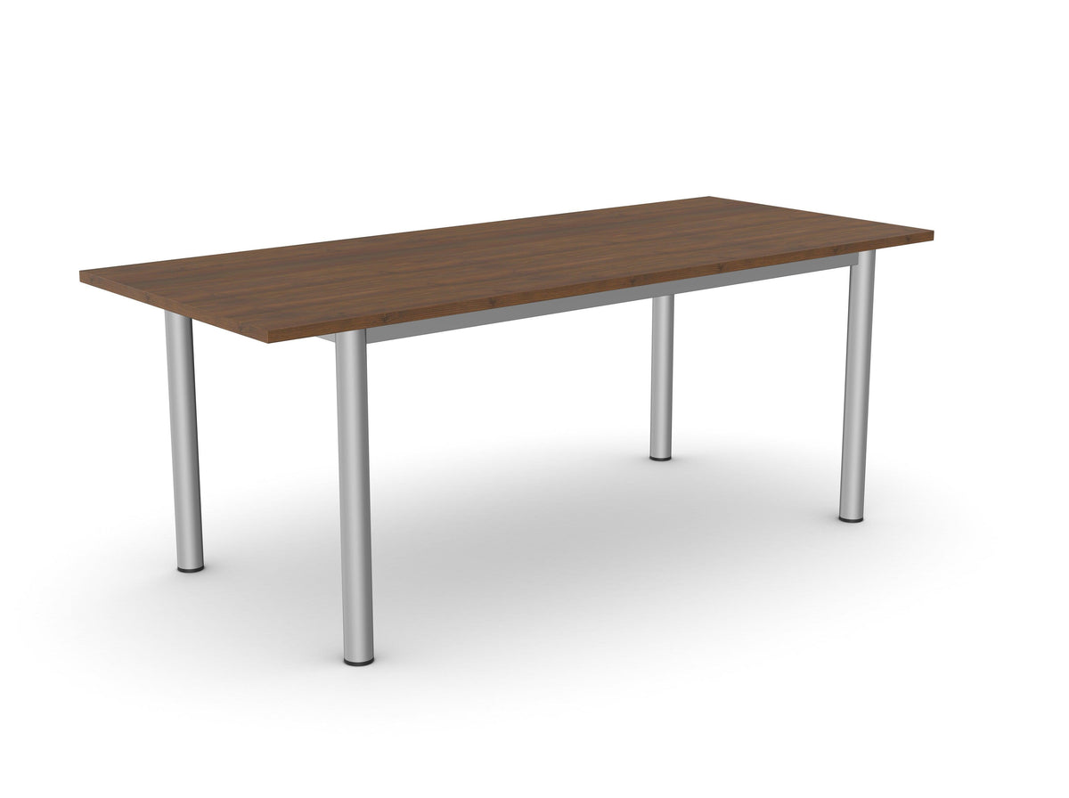 Konferenču galds ERGOSTOCK ONE 190 cm x 95 cm – Riekstkoks / Taisnstūra forma
