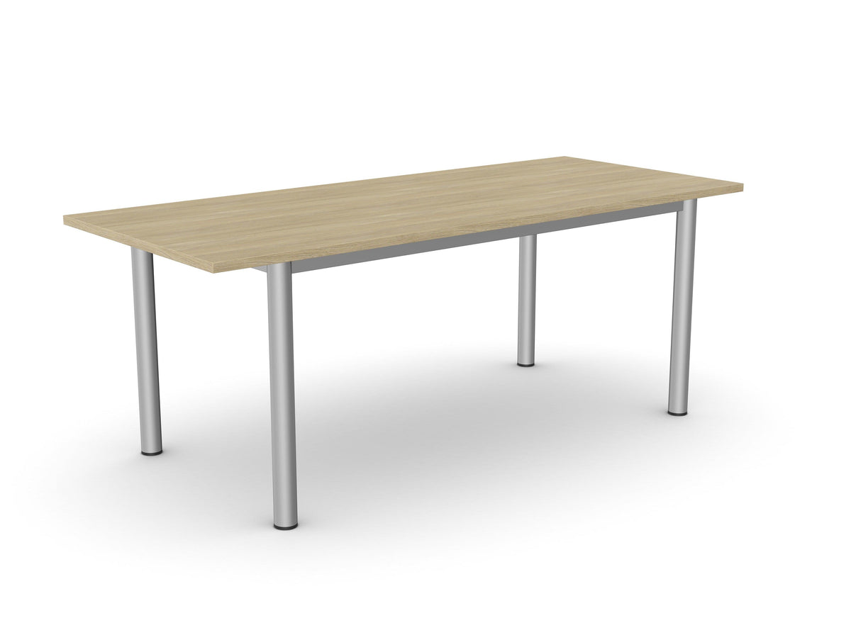 Konferenču galds ERGOSTOCK ONE 190 cm x 95 cm – Amber Oak / Taisnstūra forma