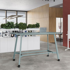 Konferenču galds MINIMUS HIGH ROLL, 200 cm x 100 cm, konfigurējams-Ergostock