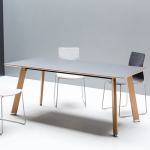 Konferenču galds SIMPLIC HPL-PLYWOOD, izmērs 200 x 100 cm, konfigurējams-Ergostock