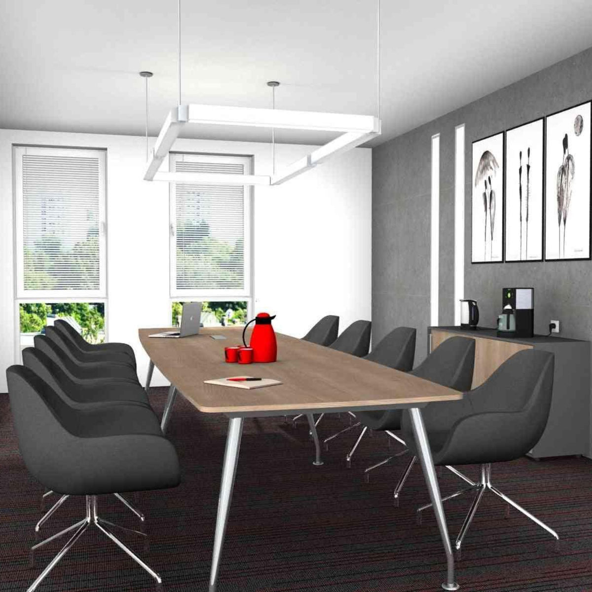 Konferenču galds SIRIO PRESTIGE MEDIUM-Ergostock