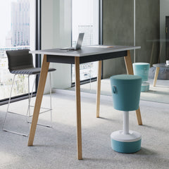 Konferenču galds WOOD HIGH, 140 cm x 70 cm, konfigurējams-Ergostock