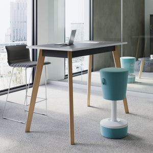 Konferenču galds WOOD HIGH, 140 cm x 70 cm, konfigurējams-Ergostock