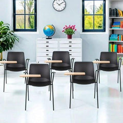 Apmeklētāju krēsls Oslo 4L ar nolokāmu galdiņu - Ergostock.lv