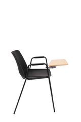 Apmeklētāju krēsls Oslo 4L ar nolokāmu galdiņu - Ergostock.lv