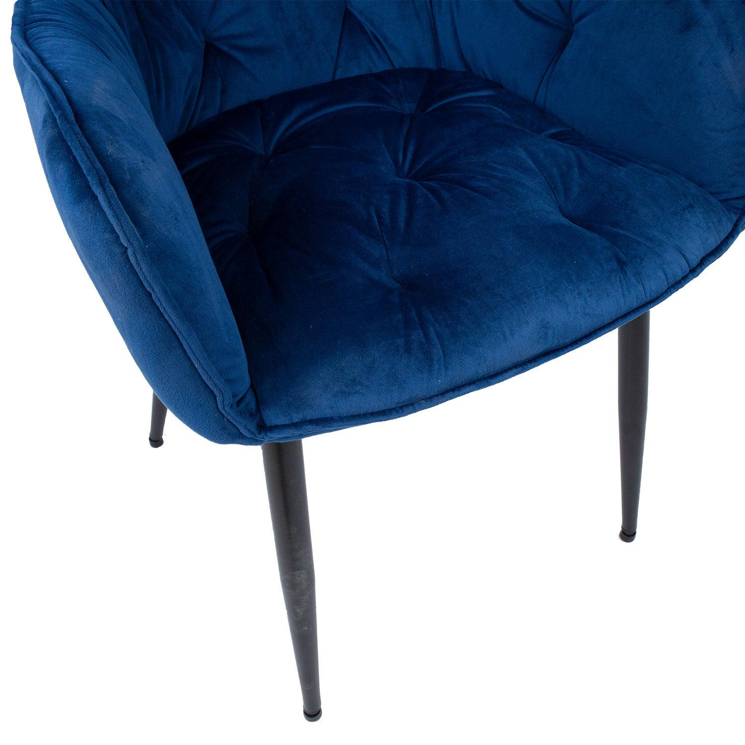 Krēsls BRITA zils samts-Ergostock