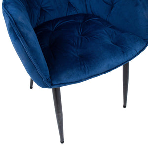 Krēsls BRITA zils samts-Ergostock