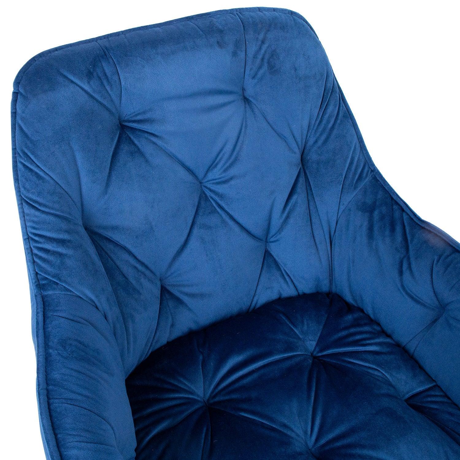 Krēsls BRITA zils samts-Ergostock