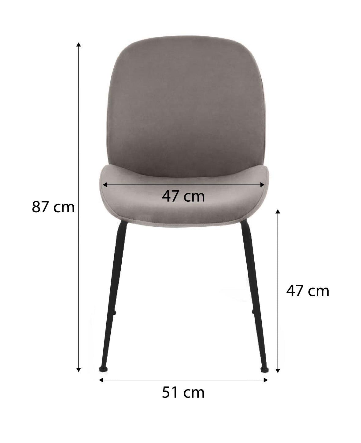 Krēsls Dori Black - Ergostock.lv