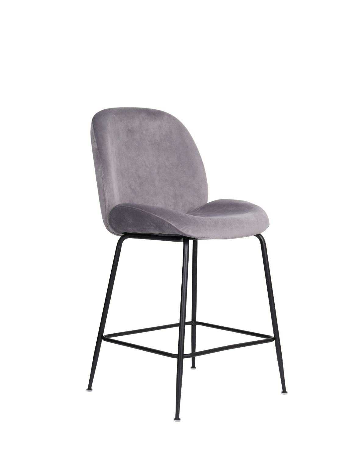 Krēsls Dori Black, ar kāju balstu - Ergostock.lv